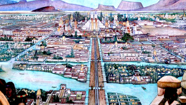 Los Aztecas fundan la ciudad de Tenochtitlan (hoy México