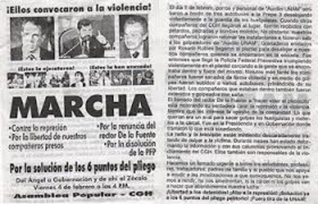 Huelga estudiantil UNAM