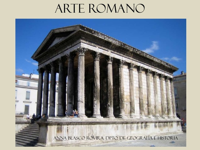 Roma. Uso de columnas y dintel.