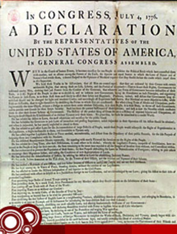 Se dio a conocer la declaración de Independencia