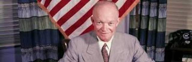 Dwight Eisenhower is elected
