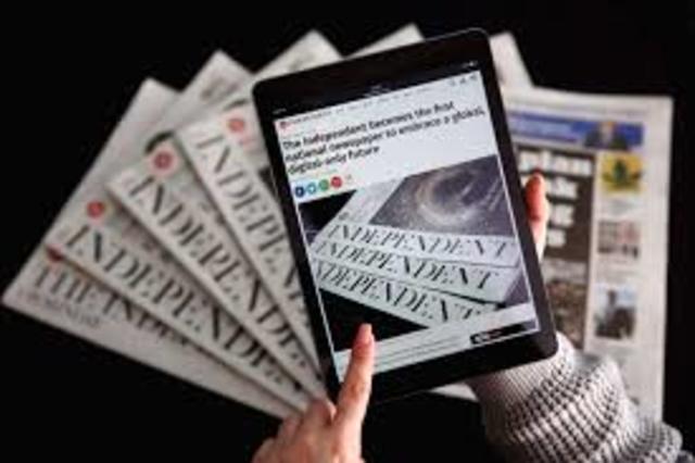 The "Independent" newspaper in the UK goes online-only