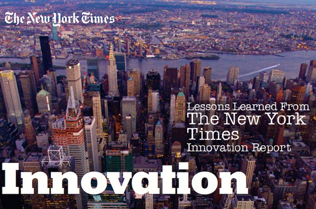 The New York Times's internal Innovation Report is leaked, providing a rare - and highly critical - insight into the cultural challenges facing traditional news organizations trying to adapt to the internet age