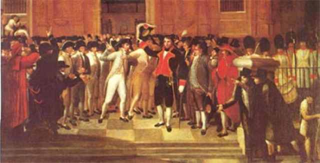 La primera junta en aparecer es la junta de la Capitanía General de Venezuela