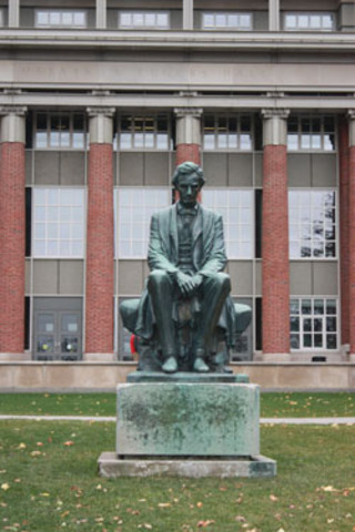 Abraham Lincoln, seated