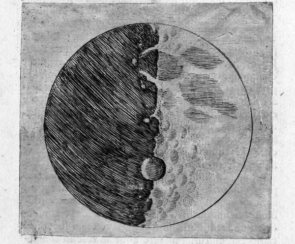 Galileo Galilei hace una serie de descubrimientos astronómicos sorprendentes, utilizando un telescopio que él mismo concibió