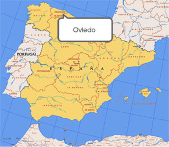 Trasllat de la capital de Oviedo.