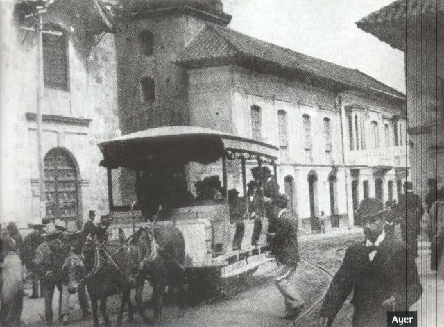 Bogotá implemento tranvias de caballos