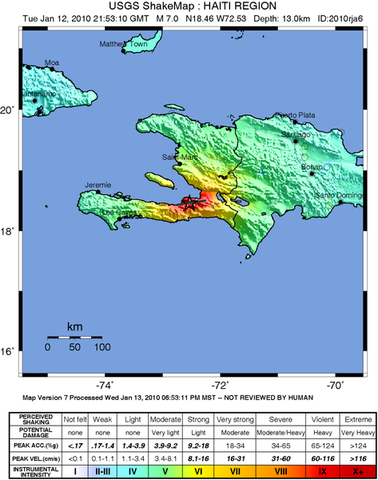 Magnitude of 7.0 Earthquake Hits Haiti