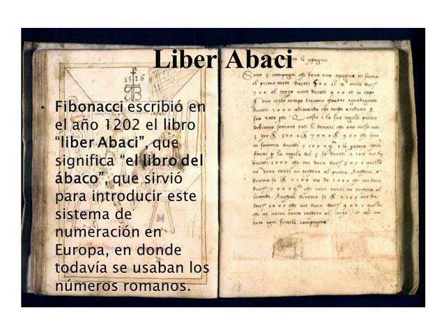 El Liber Abaci de Leonardo Fibonacci de Pisa
