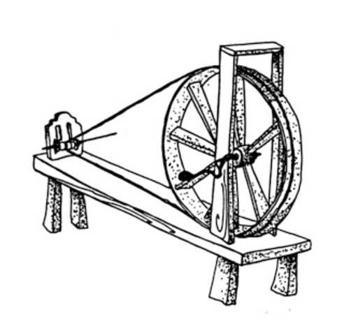 Torno de hilar mecánico