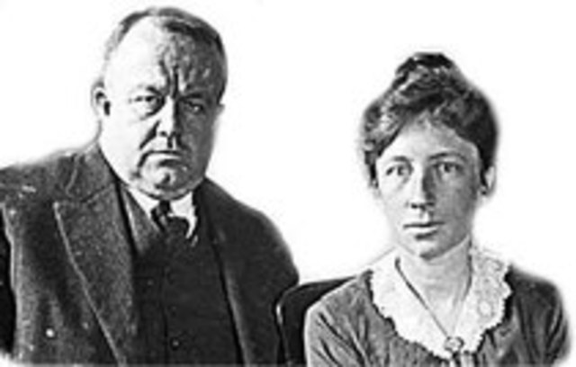 Frank Gilbreth y su esposa Lillian Moller Gilbreth