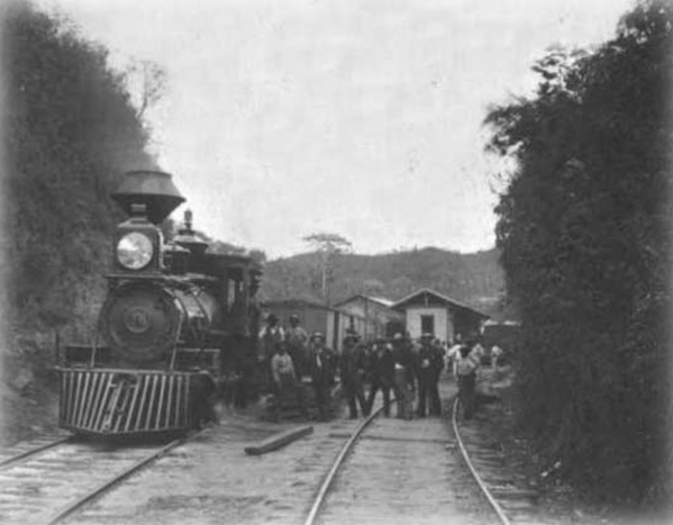 Construccion ferrocarril de Panama