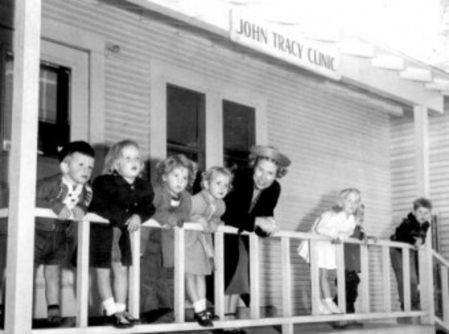 Mrs. Spencer Tracy's Clinic for the Deaf Opens