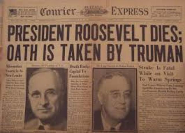 FDR Dies / Harry Truman becomes president