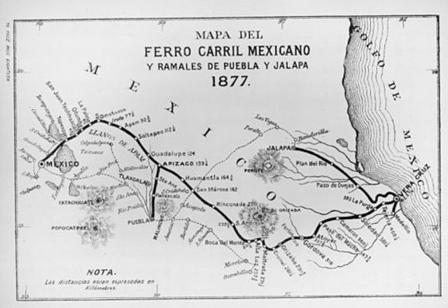 Inaguración de la línea México-Veracruz