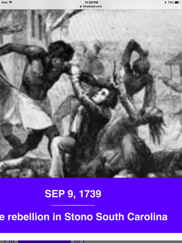 Slave rebellion Stone South Carolina