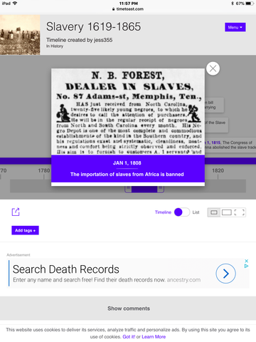 The import of African slaves is banned