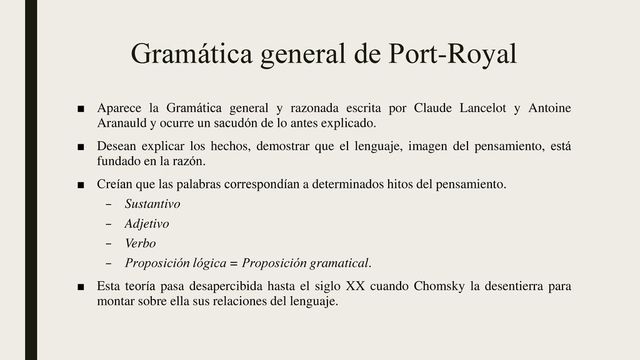 Gramatica de Port- Royal