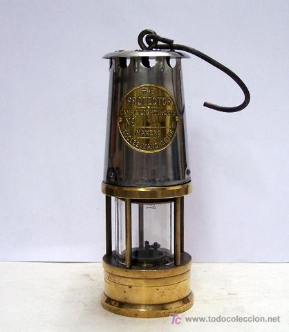 Lampara de seguridad para mineros