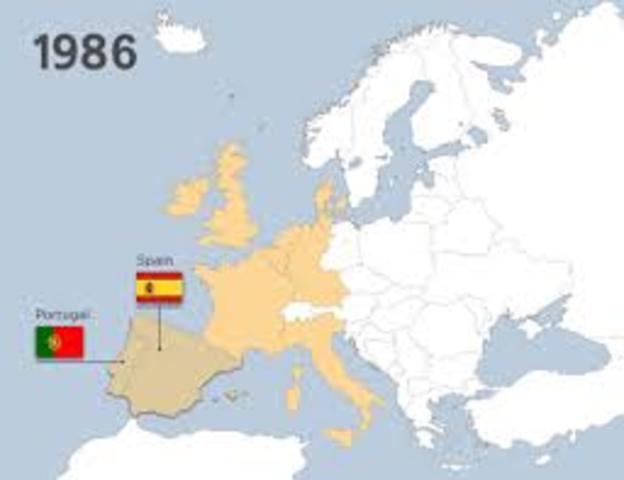 Spanyolország és Portugália csatlakozása
