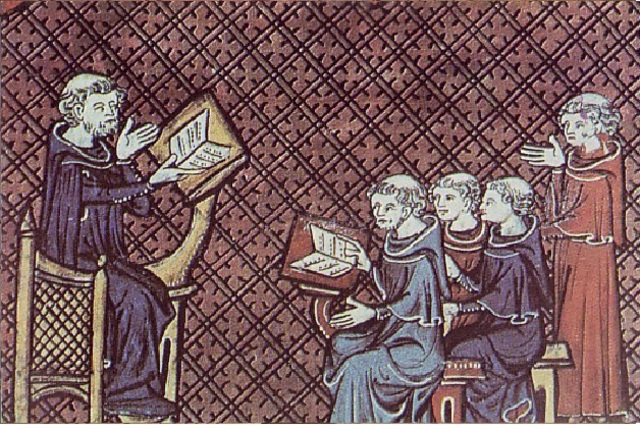 Clases de matemáticas en la edad media