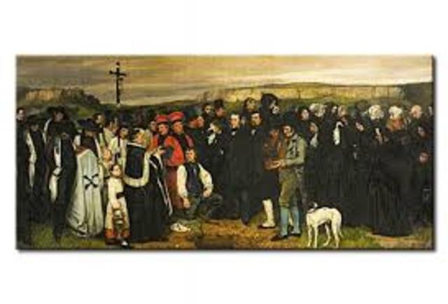«Entierro de Ornans» de A. Courbet
