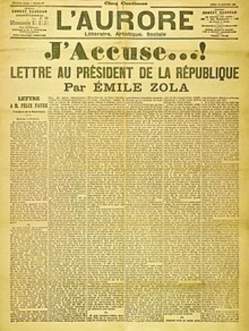 «J'accuse» de Zola
