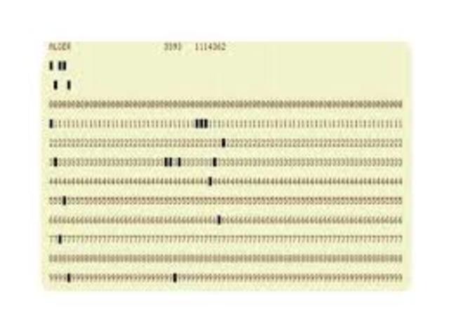 LA PRIMERA TARJETA PERFORADORA