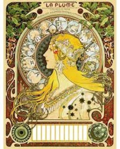 Alphonse Mucha y pre-rafaelistas