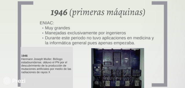 1946 Primeras máquinas
