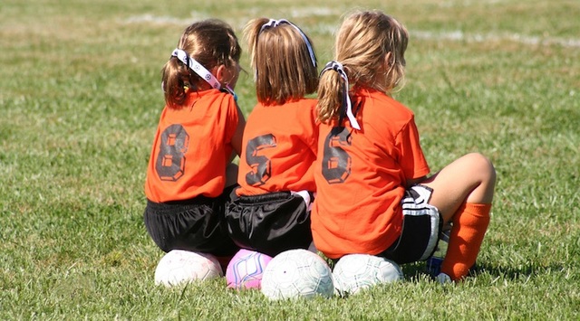 First Day of Soccer Practice (family)