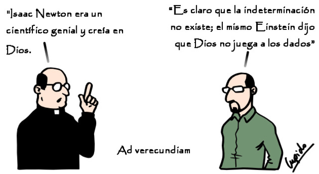 ejemplo de Argumentum ad Verecundiam