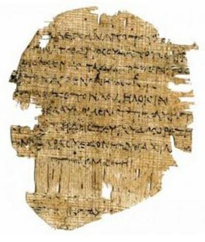 Papiro encontrado en Tebas (Egipto)