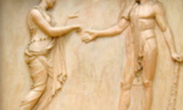 Greeks and Romans used to say the word "save" and strengthen their right hand each other.