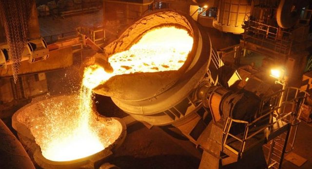 La industria siderúrgica