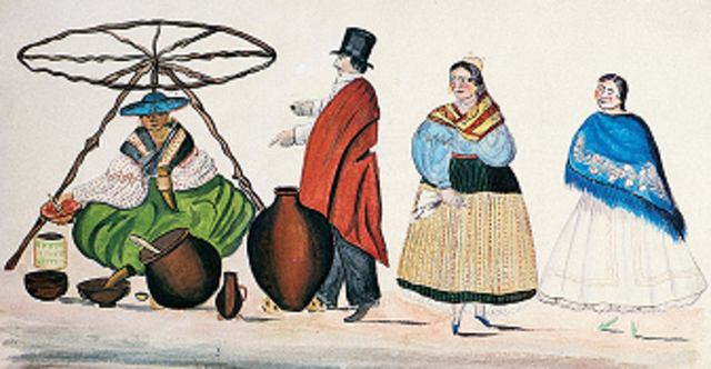 Protesta de artesanos.