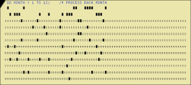 PRIMERA TARJETA PERFORADA