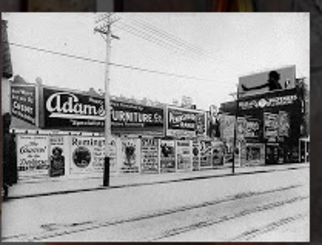 Las primeras vallas publicitarias