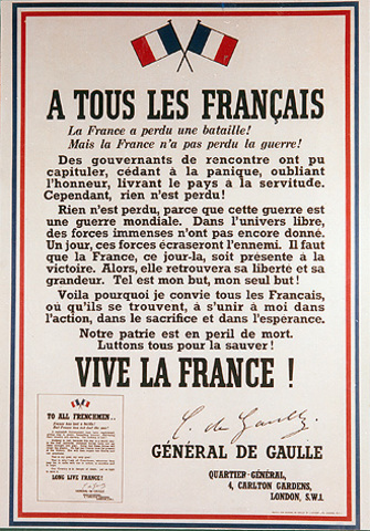 The appeal of June 18, Charles de Gaulle