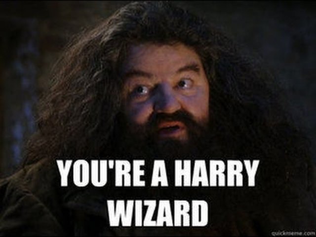 I watched Harry potter for the First time