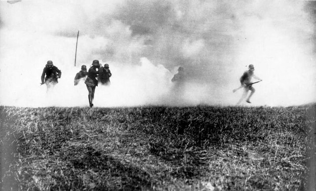 First use of gas as a weapons by the Germans
