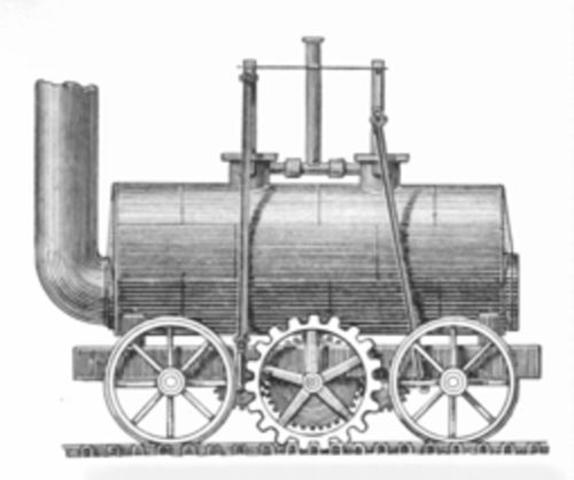 La primera locomotora de vapor