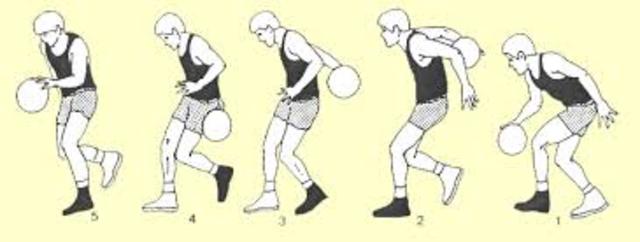 Se introduce el dribling con cambio de mano entre piernas y por detrás de la espalda.