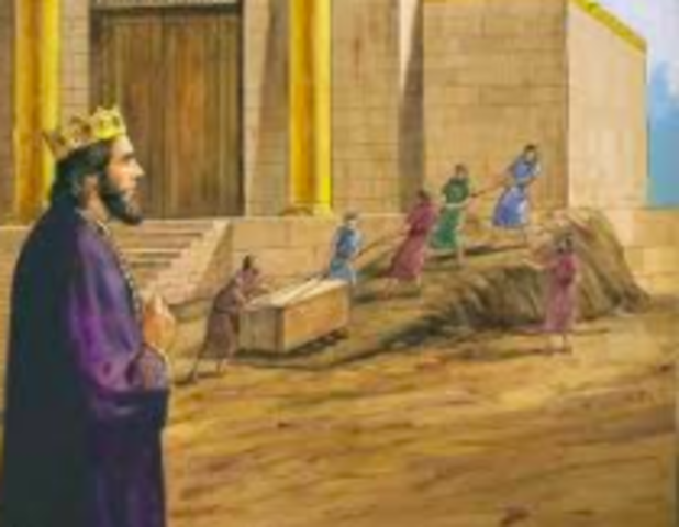 King Solomon builds the temple