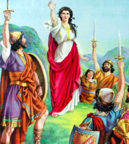 Judges (Deborah, Samson, etc.) lead Israelites in Canaan.