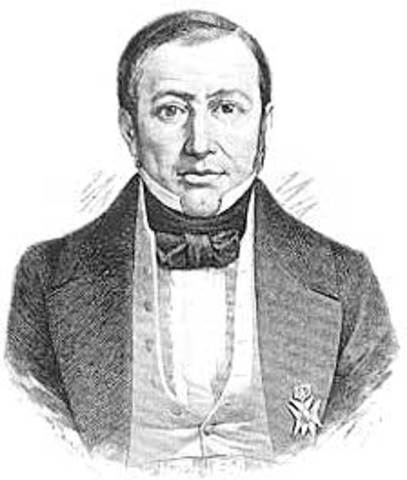 Son presidentes interinos los generales Mariano Paredes y Arrillaga, Nicolás Bravo, Mariano Salas y el médico Valentín Gómez Farías.