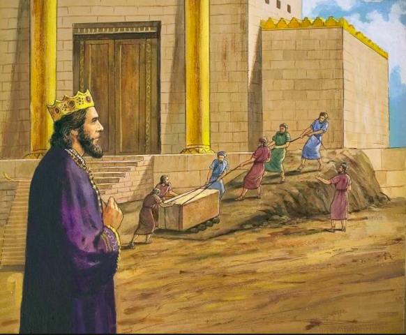 King Solomon builds the Temple