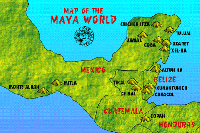 The Maya develops in Central America and Southern Mexico