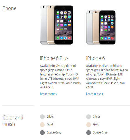 iPhone 6 y iPhone 6 Plus (8ª generación)